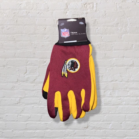NFL Washington Redskins Texting Gloves NEW One Size Fits Most FOCO Cover