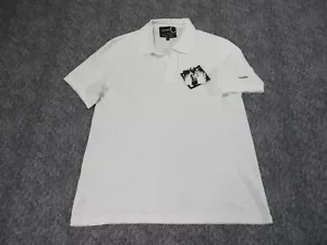Fred Perry X Raf Simons Polo Shirt Mens Large Short Sleeve Pullover White - Picture 1 of 9