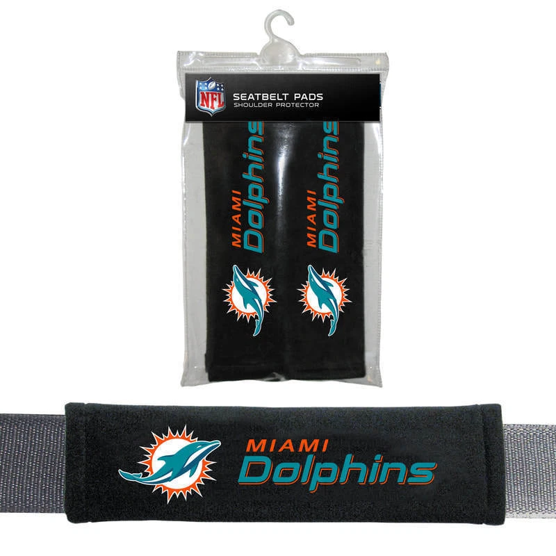 2 piezas NFL Miami Dolphins Coche Camión Bolsa Almohadillas para cinturón de seguridad/Cubiertas para hombreras Foto 1 de 1