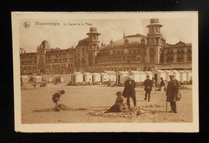 Años 1920? Le Casino et la Plage Blankenberge Blankenberghe Bélgica West Flanders Co - Imagen 1 de 2