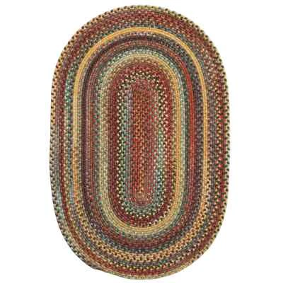 Capel Rugs Blue Ridge Autumn Wool Country Home Braided Oval Area Rug - Image 1 of 4