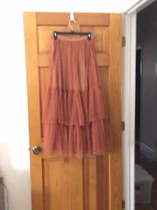 Joyfolie Ada Skirt In Acorn/Rust Girls' Size 14/Womens XS - Picture 1 of 6
