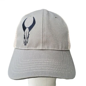Badlands Gear Snapback Jagd Angeln Mütze grau bestickt Totenkopf Kappe neu ohne Etikett - Bild 1 von 7