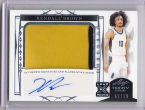 2023 Leaf Trinity #PA-KB1 Kendall Brown Pacers RPA - Imagen 1 de 2