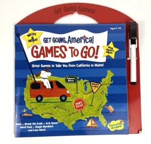Peaceable Kingdom - Get Going America - Write & Wipe Games On The Go - Picture 1 of 4