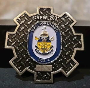 USS Coronado LCS-4 Challenge Coin Sea Dogs Power & Electric Owners Of The Underw - Picture 1 of 3