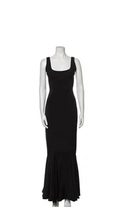 Zac Posen Womens Dress Smocked Black Size 6 Seamed Ball Gown stretch $1990.00 - Picture 1 of 12