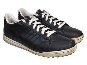 Adidas Adicross Spikeless Golf Shoes Men's Size 11 816458 Black Leather - Picture 1 of 18