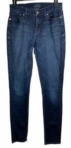 LUCKY BRAND Brooke Skinny Blue Jeans Size Regular 4 /27 Dark Wash Stretch Womens - Picture 1 of 11