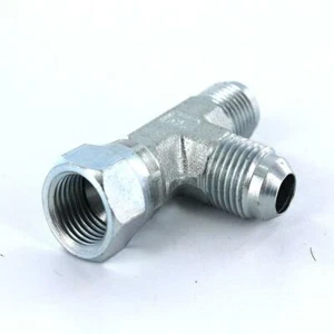 Parker 6 R6X-S - 3/8" JIC x 3/8" Girevole x 3/8" JIC - Dado Girevole Acciaio Run Tee  - Foto 1 di 2