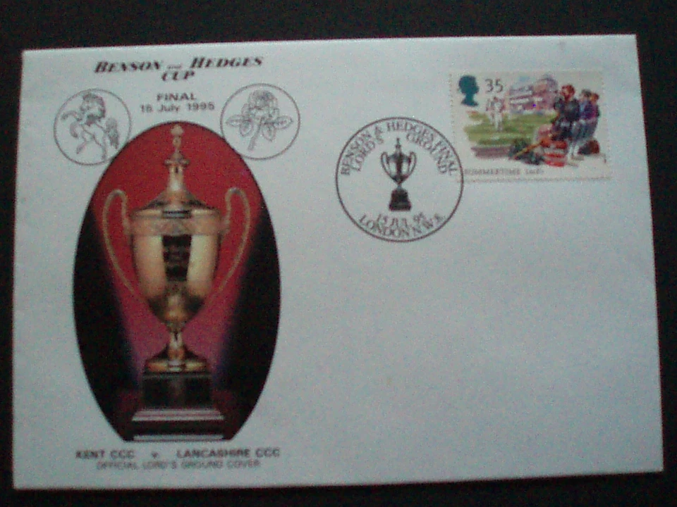 1995,Sg 1837, 35p, Benson & Hedges Cup Final 15th July 1995, Kent V Lancs - Image 1 of 1