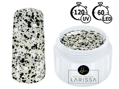 5 ml Effekt LED UV Gel Matt Crisp für Nagelmodellage in der Farbe Schwarz - Bild 1 von 3