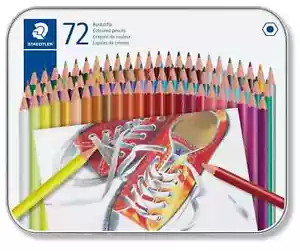 STAEDTLER Pack of 72 pcs Coloured Pencils 175 M72 Assorted Colour in Metal Case - Picture 1 of 6