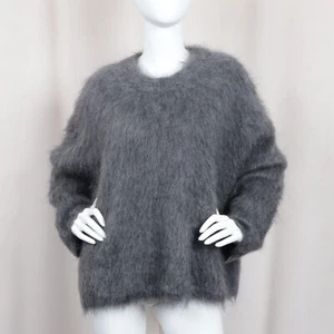 TOTEME Boxy alpaca knit dark grey melange - Picture 1 of 11