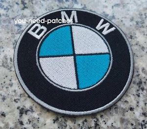 BMW logo Patch German Car Auto Racing 3"(78mm) on embroidery Aufnäher - Bild 1 von 2