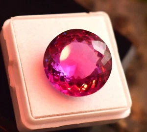 Certified 22.05 CT Color Changing Alexandrite Round Cut Brazilian Loose Gemstone - Picture 1 of 9