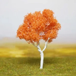 Miniatures Autumn Maple Tree 16cm Scale Landscape Plant Railway Scenery Model - Picture 1 of 15