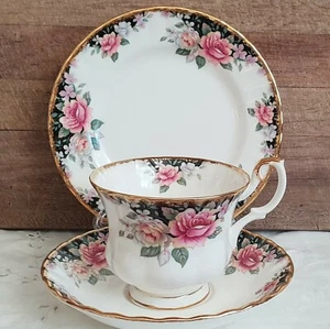 Trío de té vintage Royal Albert ""Concierto"" hueso China Inglaterra - Imagen 1 de 12