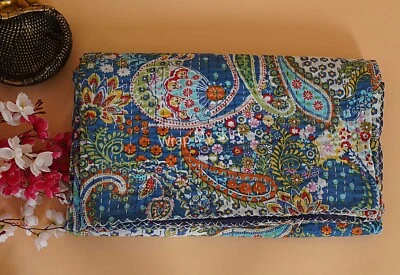 Handmade beautiful cotton quilts Bohemian sofa throw pet printed blankets - Image 1 of 4