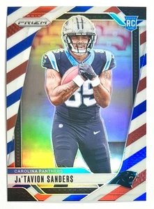 2024 Prizm Ja'Tavion Sanders RWB Rookie Refractor SP RC #343 Red White Blue NFL - Picture 1 of 12