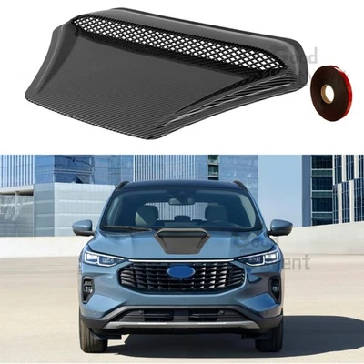 Carbon Fiber Car Engine Hood Vent Cover Decor Air Flow Intake For Ford Escape US - Image 1 of 4