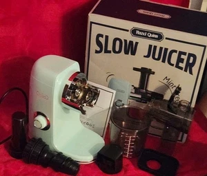 Hazel Quinn Slow Juicer Cold Press for Fruits Mint Green Color Used 1x - Picture 1 of 11