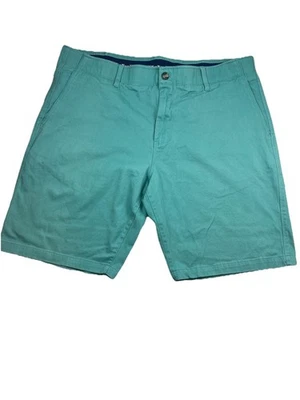 Nat Nast Chino Shorts Mens SZ 38 Turqoise Blue Soft Mid Rise 11.5” & 10” Inseam - Image 1 of 4