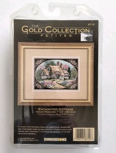 Dimensions Gold Collection Petites ENCHANTED COTTAGE 6710 Cross Stitch Kit READ - Picture 1 of 7