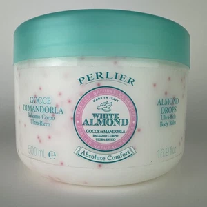 VERSIEGELTES ANGEBOT Perlier Weiße Mandel Absoluter Komfort Mandeltropfen Körperbalsam 16,9 Oz. - Bild 1 von 3