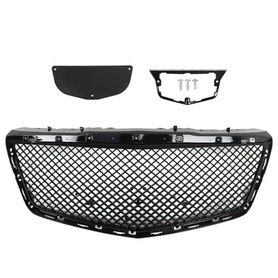 Parachoques delantero para Cadillac CTS sedán estilo B 2014-2019 capó parrilla negro ABS Foto 1 de 4