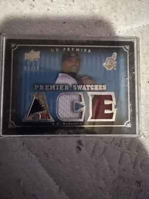 2008 UD Premier - Premier образцы C.C. Sabathia #PS-CS пронумерована до 1/50 (MEM) - Изображение 1 из 2