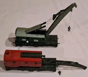 Roco CRANE WAGONS x 2 Toy Model Heavy Duty Freight Car Railway Train Carriages - Picture 1 of 5