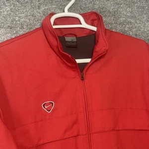 Y2K Nike Fußball Athletik Trainingsjacke gefüttert durchgehender Reißverschluss Herren Größe Large " - Bild 1 von 7