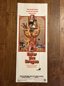 Enter The Dragon - Original 1973 Insert Movie Poster - Bruce Lee - Picture 1 of 3