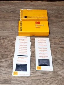 Vintage Box of 19 Kodak Color Slides Kodachrome 1960s Family Snow Day - Picture 1 of 6