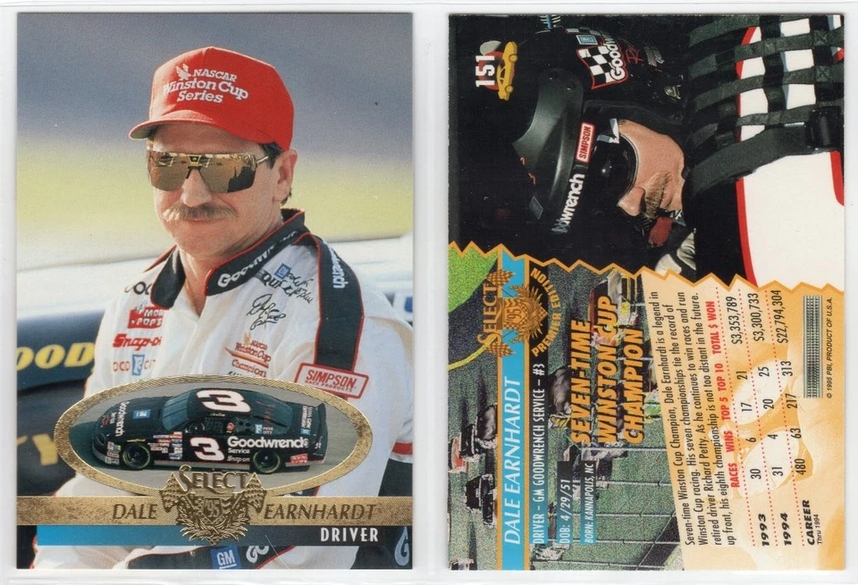 Racing Promo - Dale Earnhardt 1995 Select Premier Edition #151 - Image 1 of 1