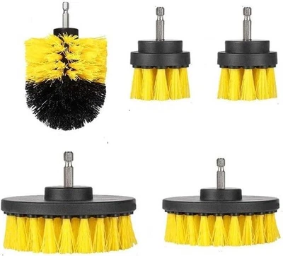 Drill Brushes Brush Attachment Great for Car Pool Tile Bathroom Toilet 5 Pack - Image 1 of 4