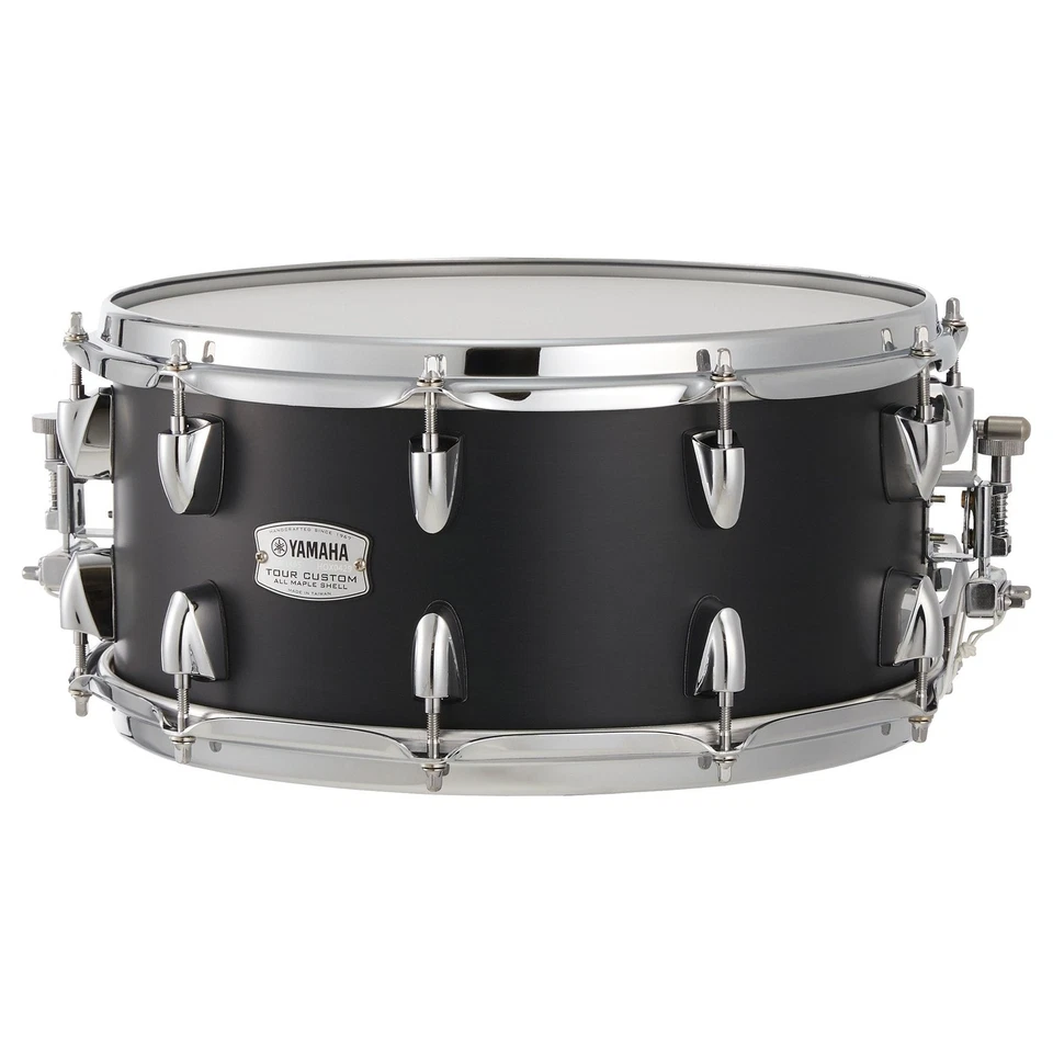 Yamaha Tour Custom Maple Snare Drum 14x6.5 Licorice Satin - Image 1 of 1