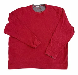 Men’s Tommy Bahama Crewneck Thermal Sweatshirt Red Men’s Size XL - Picture 1 of 3