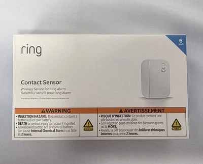 Ring Alarm Contact Sensor 6-Pack (2nd Gen) Door & Window - White - Image 1 of 3