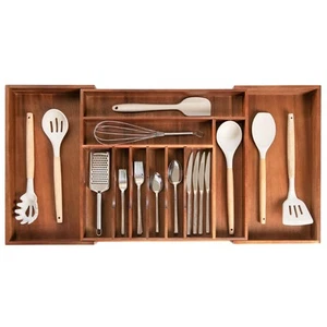 Premium Silverware, Flatware and Utensil Organizer for Kitchen Drawers, Food-... - Picture 1 of 7