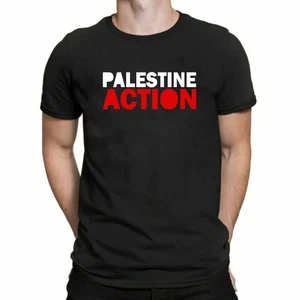 Palestine Action Mens Tshirt Protest Tee Free GAZA Palestine Solidarity T-Shirt - Picture 1 of 9