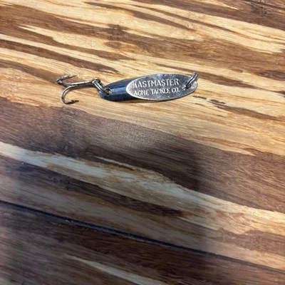 RARO NOVO VINTAGE 1 1/2” EUA ACME TACKLE CO KASTMASTER COLHER PRATA ISCA JIGGER - Imagem 1 de 3