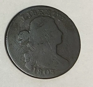 CENTAVO GRANDE TIPO BUSTO DRAPEADO 1803 - Imagen 1 de 2