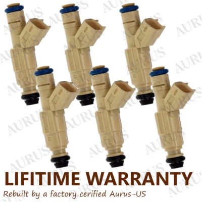 OEM Bosch 6 FUEL INJECTORS FOR 2000-2002 Mazda MPV Mercury Cougar 2.5L V6 - Image 1 of 4