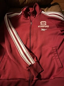 Stanford Cardinal Wrestling Jacket Small/medium 21” Pit ASICS Tiger Vintage - Picture 1 of 4