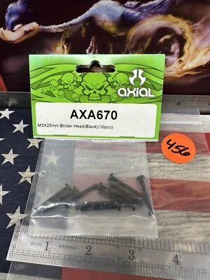 AXIAL AXA670  Binder Head M3 X 25mm X 10pc. Black - Image 1 of 4