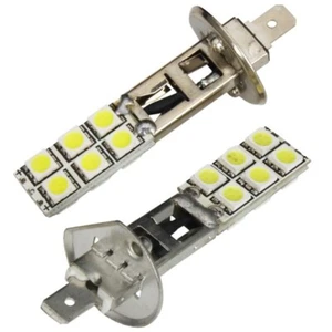 2x H1 SMD Bulb HIGH POWER LED Light in White with 12x 5050 SMD - Afbeelding 1 van 1