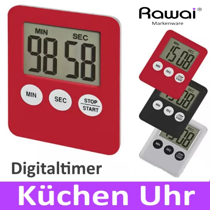 Eieruhr Küchenuhr Timer Küchen Küchenwecker Stoppuhr Kurzzeitmesser Magnet Digit - Bild 1 von 2