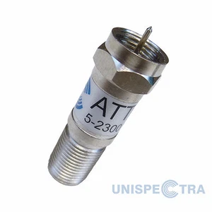 12 dB In Line Attenuator 5 - 2300 MHz Coaxial F male - F female TV Cable Aerial - Picture 1 of 4